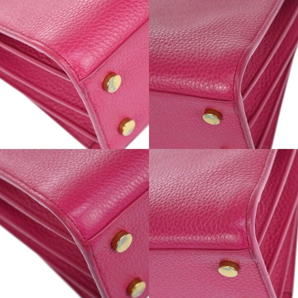 Saint Laurent Sac De Jour Pink Leather Handbag (Pre-Owned) - Picture 9 of 12